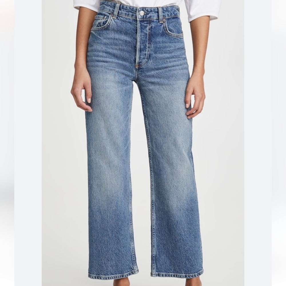 Boyish The Mikey High Rise Wide Leg Organic Cotton Jeans 28